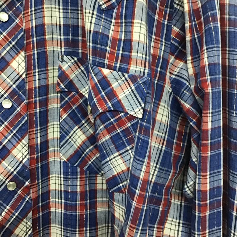古着 USED シャツ、ブラウス 長袖 長袖シャツ チェックシャツ カラーシャツ ウエスタンシャツ チェック マルチカラー / マルチカラー /  メンズ USED 古着 中古 10139482