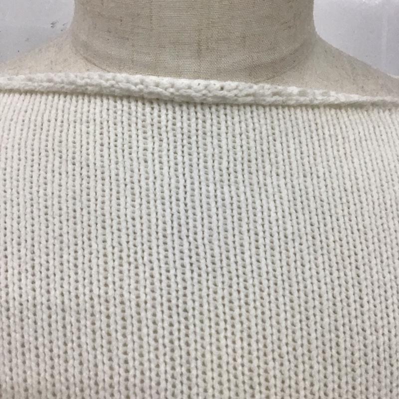 サルバム sulvam ニット、セーター 長袖 SH-K05-830 サイドスリット M 無地 白 / ホワイト /  メンズ USED 古着 中古 10120755