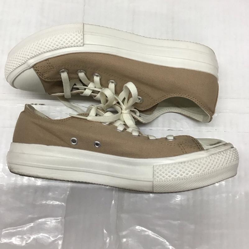 コンバース CONVERSE スニーカー スニーカー 31301471 ALL STAR LIGHT PLTS OX 25cm 25.0cm ロゴ、文字 ベージュ / ベージュ / X 白 / ホワイト /  レディース USED 古着 中古 10118781