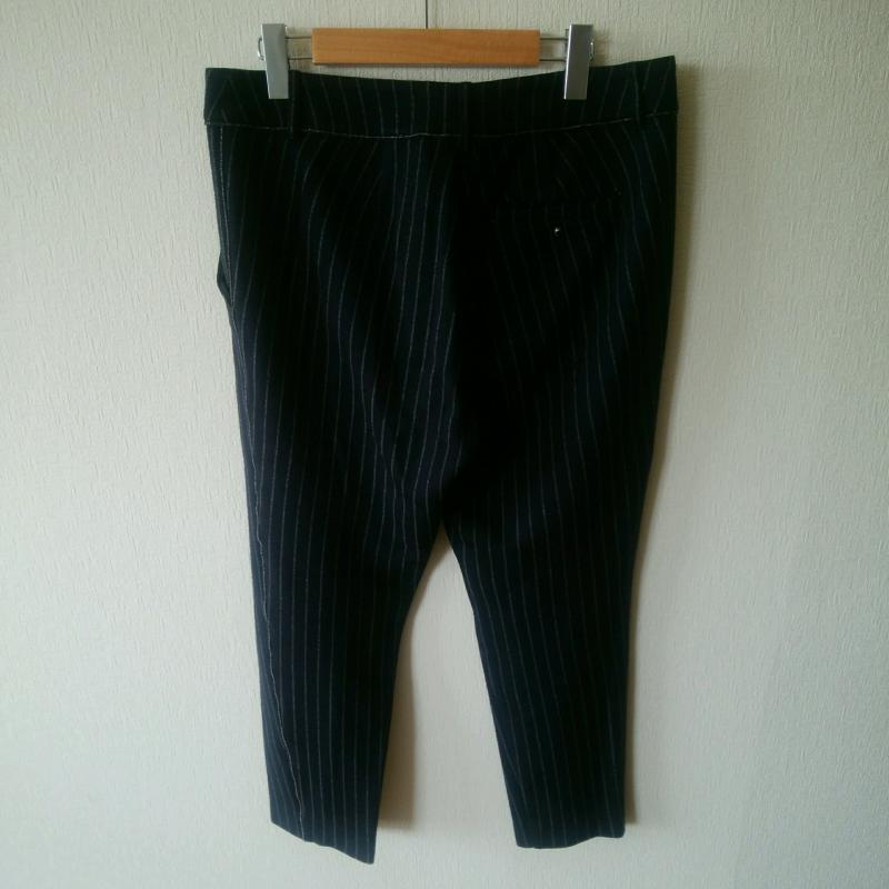 マレーラ MARELLA ボトムス ボトムス クロップドパンツ 44 ストライプ 紺 / ネイビー /  レディース USED 古着 中古 10016693