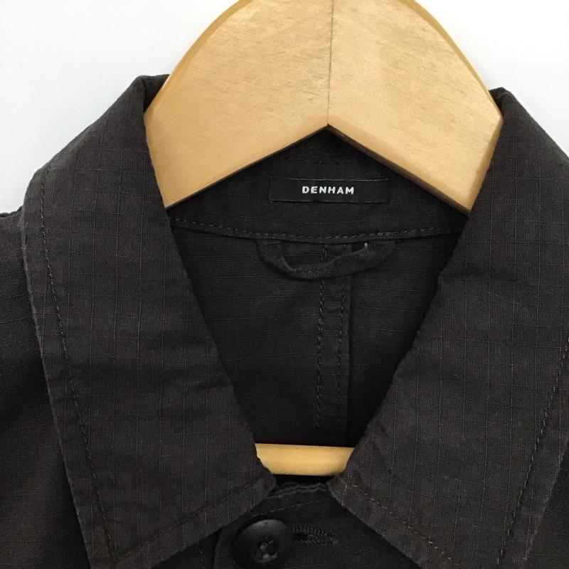 デンハム DENHAM シャツ、ブラウス 長袖 S 無地 茶 / ブラウン /  メンズ USED 古着 中古 10133342