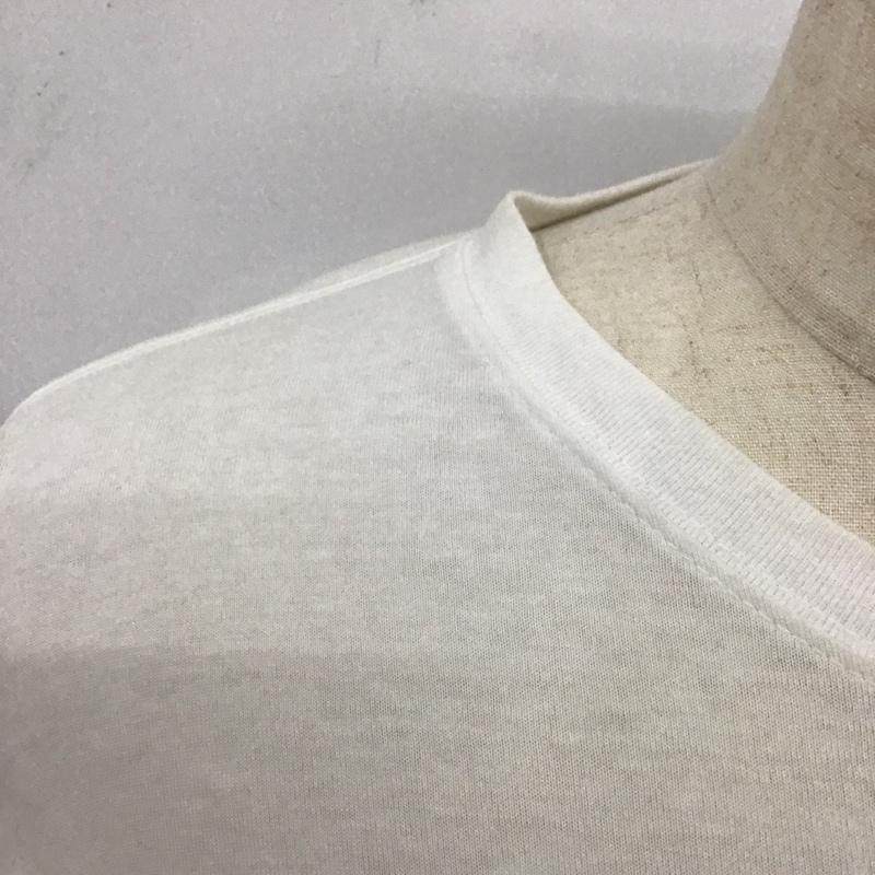 古着 USED カットソー 長袖 長袖カットソー クルーネックカットソー ロングスリーブカットソー プリントTシャツ M 無地 白 / ホワイト / X 黒 / ブラック /  メンズ USED 古着 中古 10114681