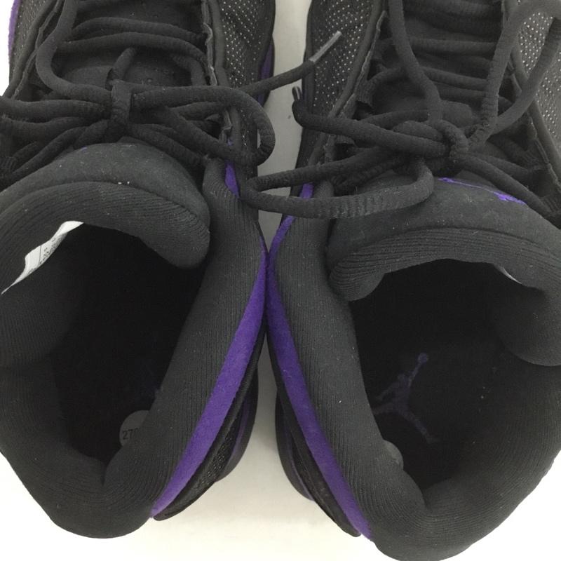 ナイキ NIKE スニーカー スニーカー DJ5982-015 AIR JORDAN 13 RETRO 27cm 27.0cm ワンポイント 黒 / ブラック / X 紫 / パープル /  メンズ USED 古着 中古 10142830