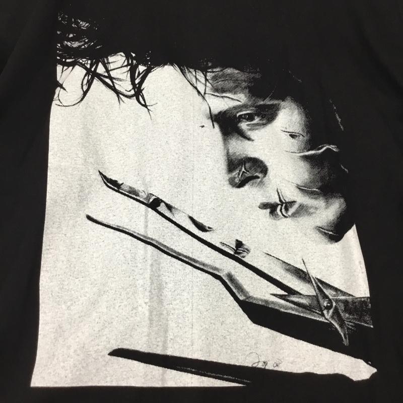 古着 USED Tシャツ 半袖 半袖カットソー プリントTシャツ クルーネックカットソー L プリント 黒 / ブラック /  メンズ USED 古着 中古 10108366