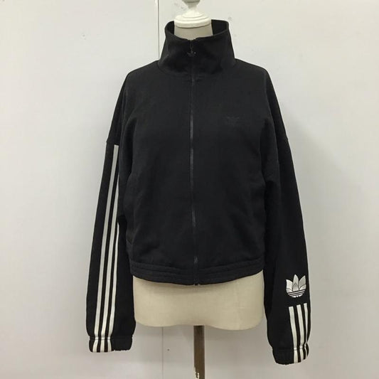 アディダス adidas ジャケット、上着 ジャンパー、ブルゾン gn2875 W TRACKTOP PB トラックジャケット M 無地 黒 / ブラック /  レディース USED 古着 中古 10120288