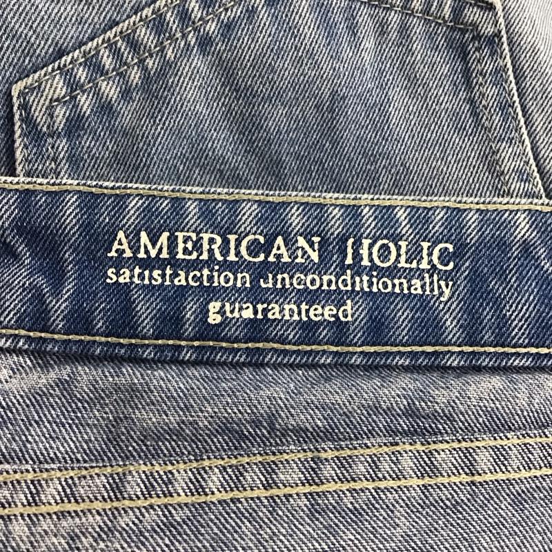 アメリカンホリック AMERICAN HOLIC パンツ デニム、ジーンズ M 無地 水色 / ライトブルー /  レディース USED 古着 中古 10142919