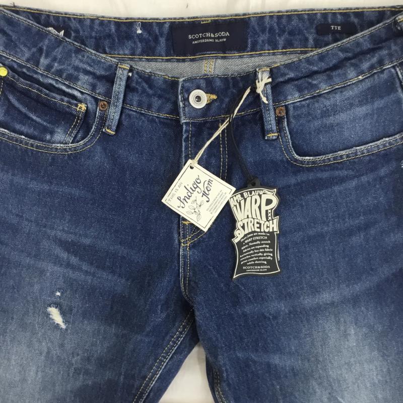 スコッチアンドソーダ SCOTCH＆SODA パンツ デニム、ジーンズ 28 無地 青 / ブルー /  メンズ USED 古着 中古 10110372
