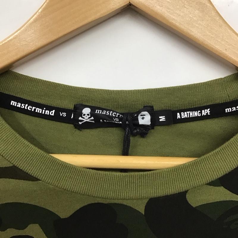 アベイシングエイプ A BATHING APE Tシャツ 半袖 半袖カットソー プリントTシャツ クルーネックカットソー マスターマインド M 総柄 マルチカラー / マルチカラー /  メンズ USED 古着 中古 10131226