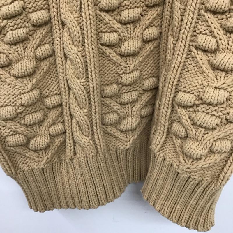 ザラ ZARA ニット、セーター 半袖 M 無地 茶 / ブラウン /  レディース USED 古着 中古 10136847