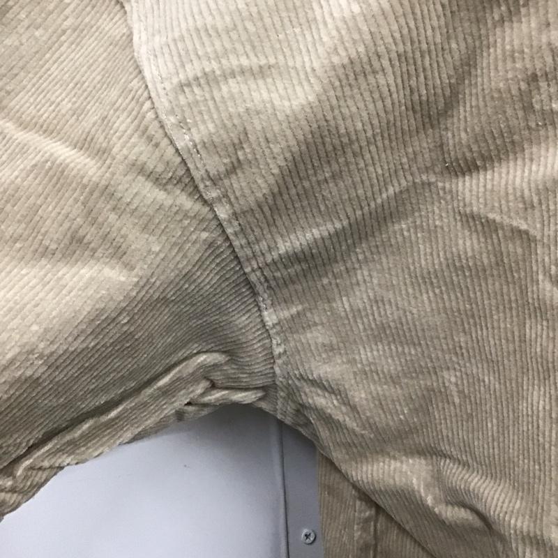 トミー ジーンズ TOMMY JEANS カットソー 長袖 長袖カットソー クルーネックカットソー ロングスリーブカットソー コーデュロイ M ロゴ、文字 ベージュ / ベージュ /  メンズ USED 古着 中古 10124326