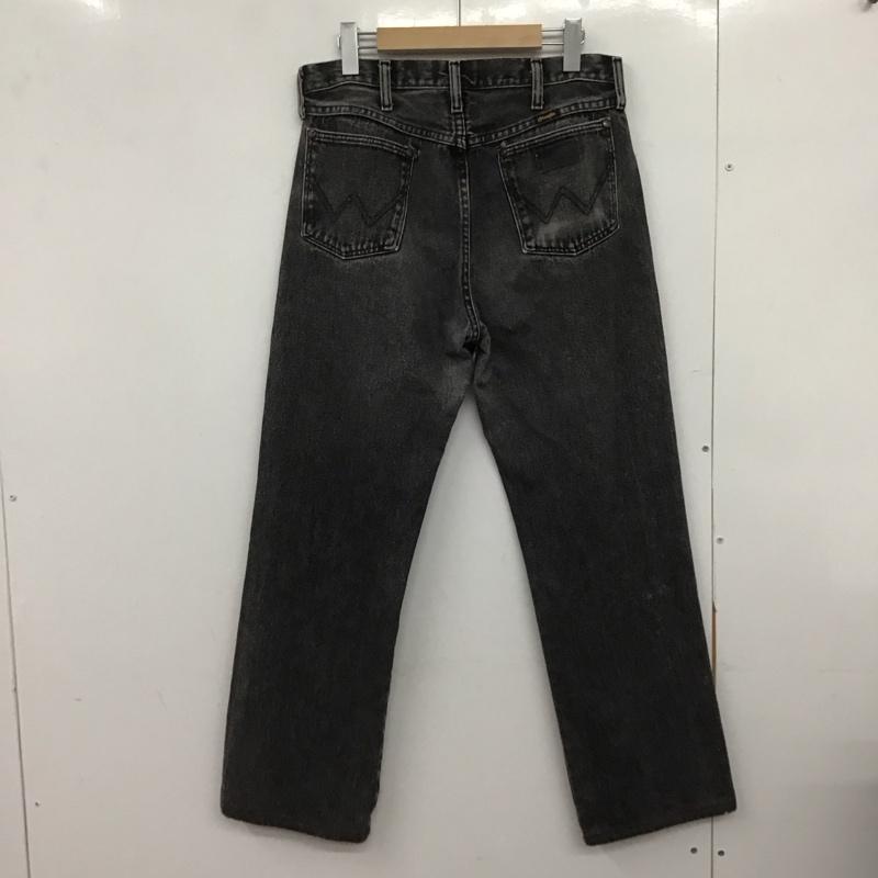 ラングラー Wrangler パンツ デニム、ジーンズ デニムパンツ スリムパンツ カジュアルパンツ 32インチ ダメージ加工 ダークグレー / ダークグレー /  メンズ USED 古着 中古 10148298