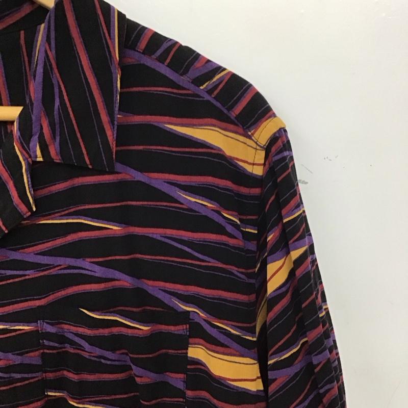 ナノユニバース nano・universe シャツ、ブラウス 半袖 半袖シャツ プリントシャツ ポケットシャツ XL プリント マルチカラー / マルチカラー /  メンズ USED 古着 中古 10137689