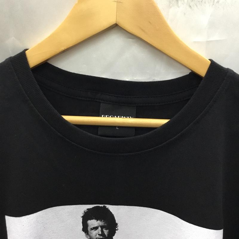 古着 USED Tシャツ 半袖 半袖カットソー プリントTシャツ クルーネックカットソー L プリント 黒 / ブラック /  メンズ USED 古着 中古 10108360