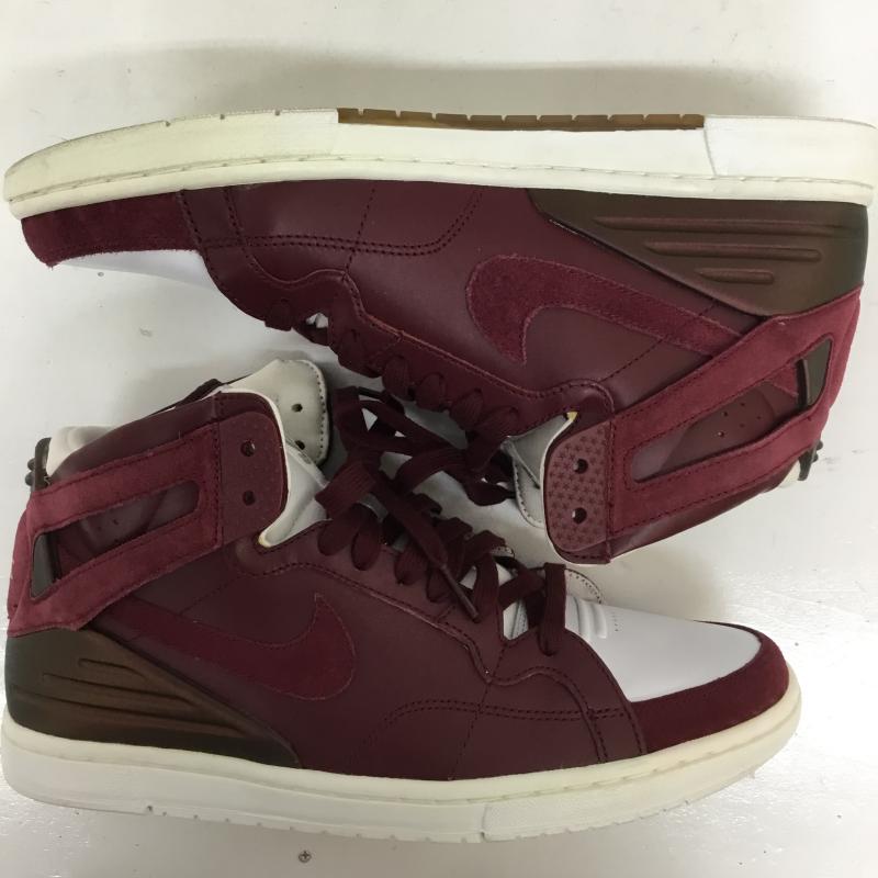 ナイキエスビー NIKE SB スニーカー スニーカー 428927-600 ZOOM AIR 94 HI SUPREME ナイキ ズーム エア ナインティーフォー ハイ シュプリーム 28.0cm ロゴ、文字 白 / ホワイト / X えんじ / ワインレッド /  メンズ USED 古着 中古 10124094