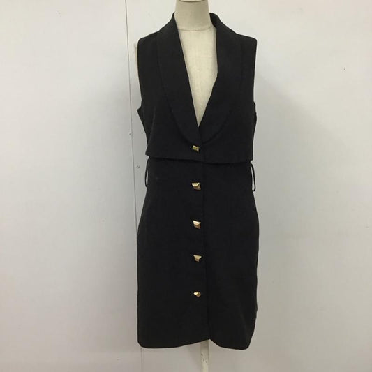 ザラ ZARA ベスト ベスト 8176 688 800 ロング丈 S 無地 黒 / ブラック /  レディース USED 古着 中古 10121129