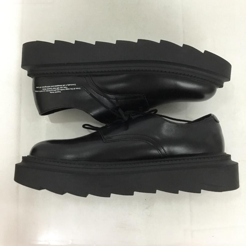 ジーユー GU カジュアルシューズ カジュアルシューズ 352514 チャンキーソールプレーントゥシューズ フェイクレザー 27cm UNDERCOVER 27.0cm 無地 黒 / ブラック /  メンズ USED 古着 中古 10139980