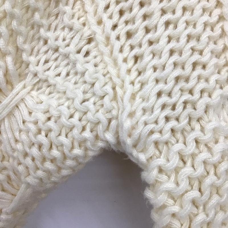 ザラ ZARA ニット、セーター 長袖 M 無地 白 / ホワイト /  レディース USED 古着 中古 10130335