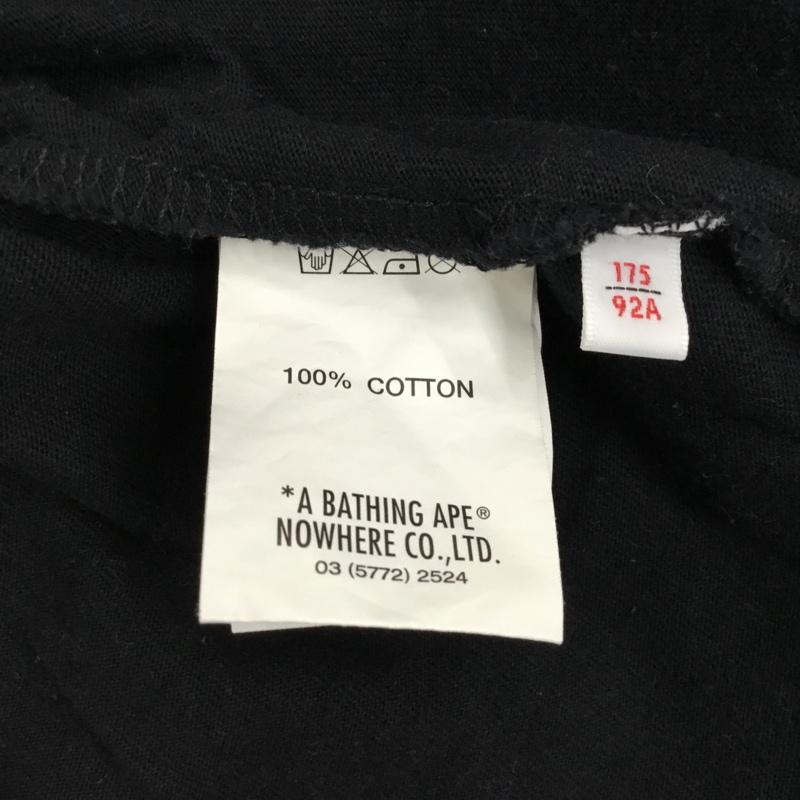 エーエイプバイアベイシングエイプ AAPE BY A BATHING APE Tシャツ 半袖 クルーネック プリント M ロゴ、文字 黒 / ブラック /  メンズ USED 古着 中古 10119802
