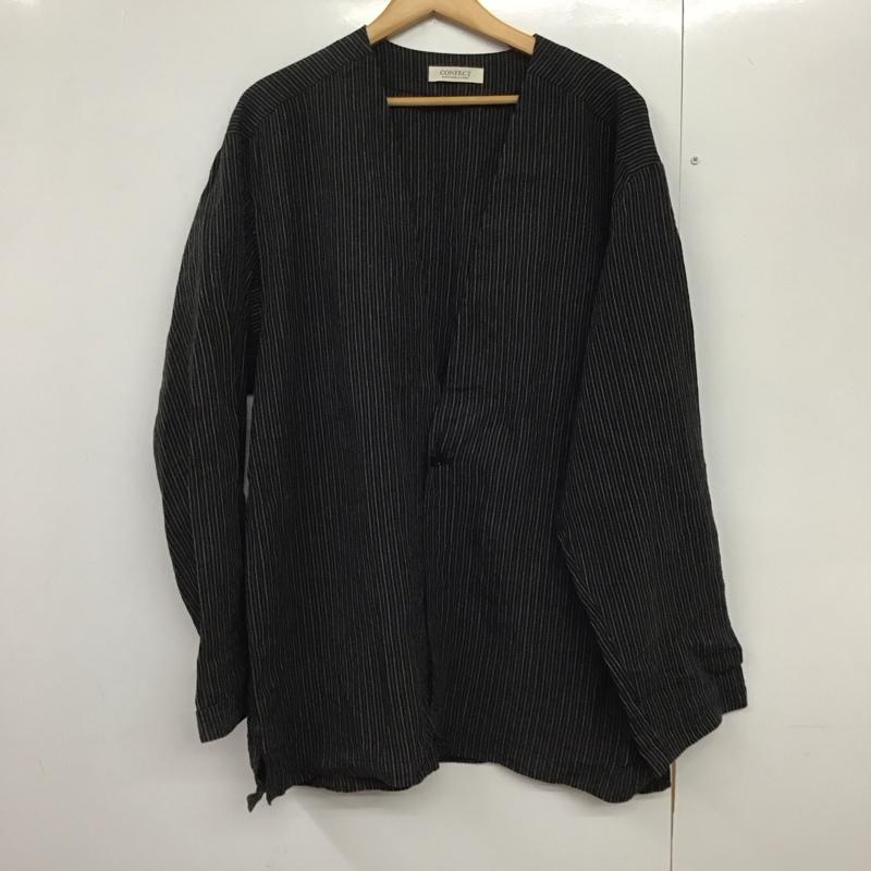 ネストローブ コンフェクト nest Robe CONFECT ジャケット、上着 ジャケット、ブレザー 02212-0026 リネンペーパーストライプジャケット FREE ストライプ マルチカラー / マルチカラー /  メンズ USED 古着 中古 10141117