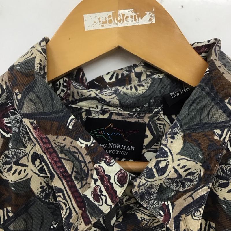 グレッグ・ノーマン Greg Norman シャツ、ブラウス 長袖 長袖シャツ 総柄シャツ カラーシャツ XXL プリント マルチカラー / マルチカラー /  メンズ USED 古着 中古 10128782
