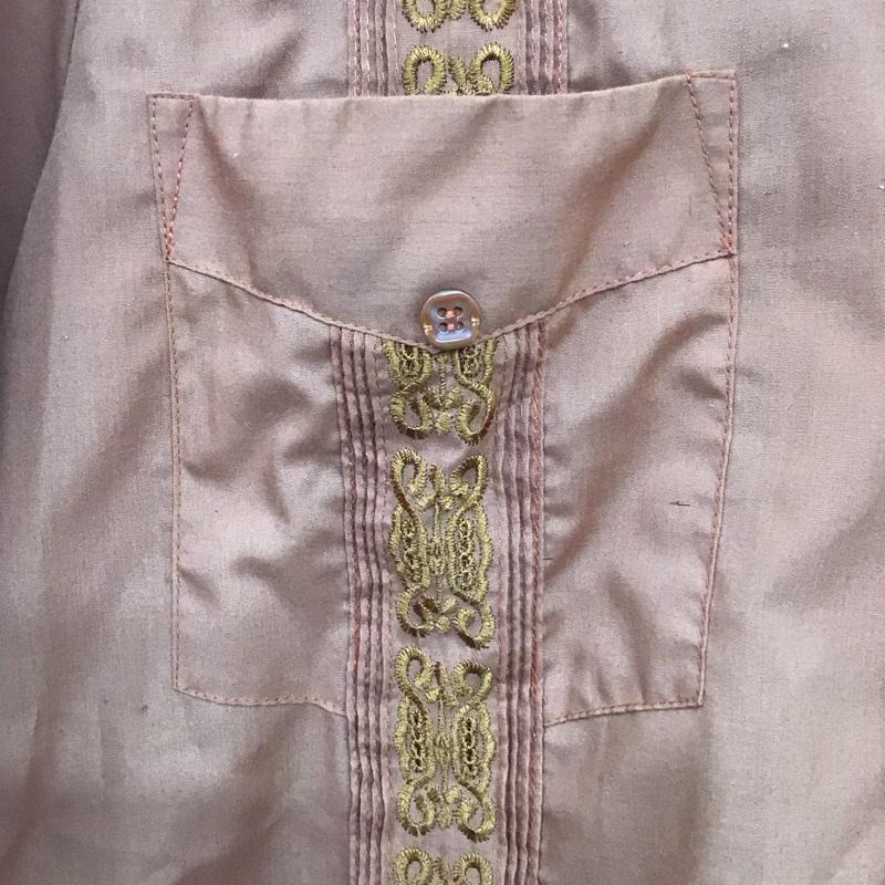 古着 USED シャツ、ブラウス 半袖 半袖シャツ キューバシャツ カジュアルシャツ S 刺繍 橙 / オレンジ /  メンズ USED 古着 中古 10132697