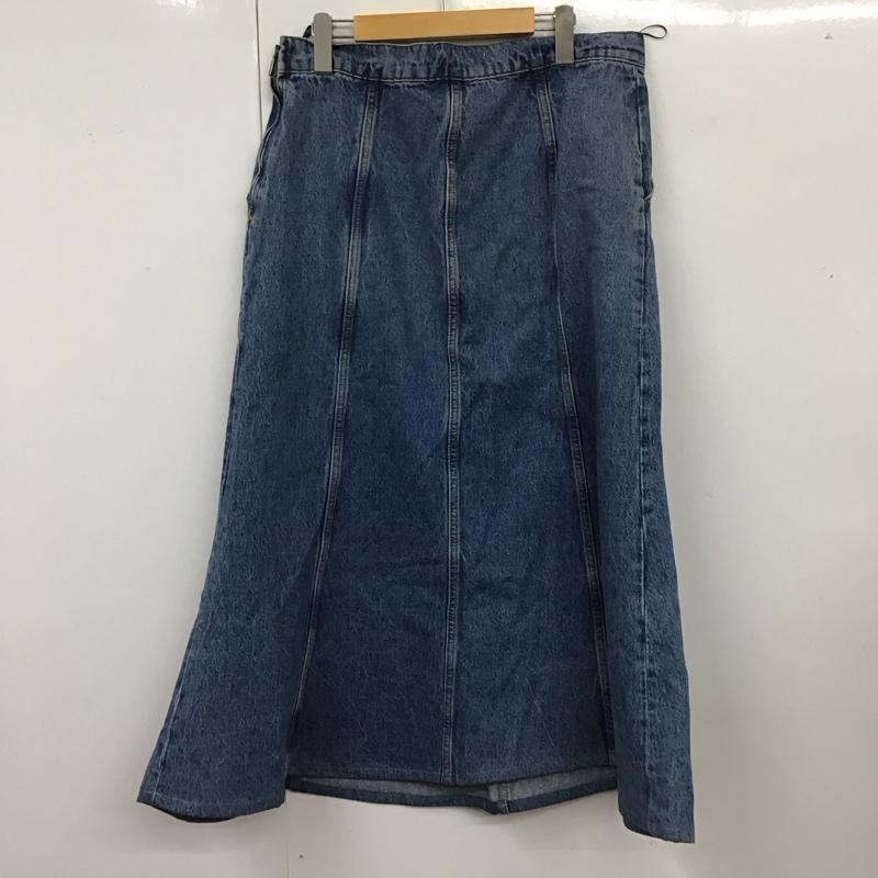 ザラ ZARA スカート ロングスカート デニムスカート XL 無地 青 / ブルー /  レディース USED 古着 中古 10115295