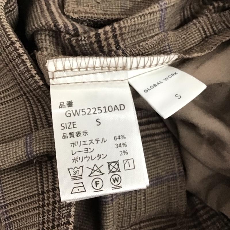 グローバルワーク GLOBAL WORK パンツ スラックス GW522510AD スラックスパンツ チェックパンツ ワイドパンツ S チェック マルチカラー / マルチカラー /  レディース USED 古着 中古 10120400