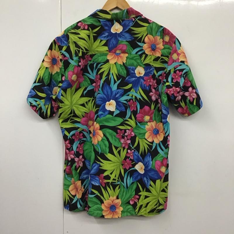 古着 USED シャツ、ブラウス 半袖 半袖シャツ プリントシャツ ポケットシャツ アロハシャツ L プリント 紺 / ネイビー /  メンズ USED 古着 中古 10130679