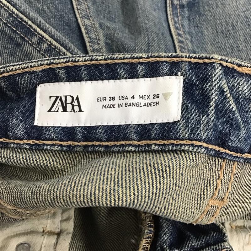 ザラ ZARA パンツ デニム、ジーンズ 36 無地 インディゴ / インディゴ /  レディース USED 古着 中古 10117251