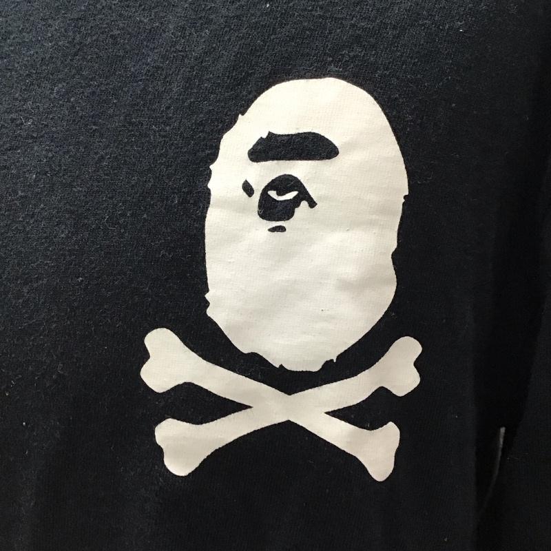 アベイシングエイプ A BATHING APE Tシャツ 長袖 M プリント 黒 / ブラック /  メンズ USED 古着 中古 10122073