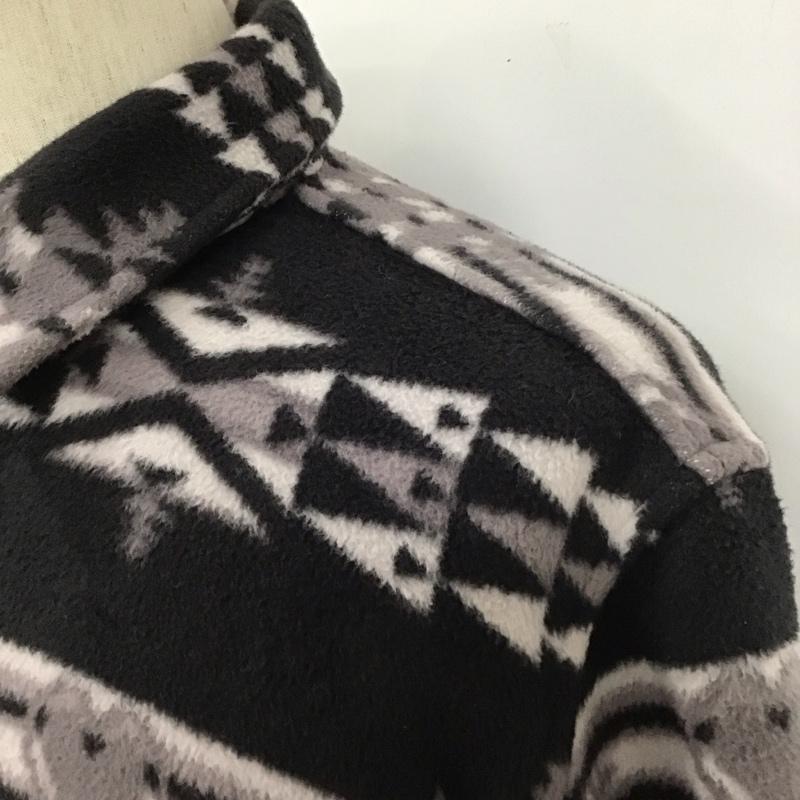 グラッドハンド GLAD HAND シャツ、ブラウス 長袖 長袖シャツ 総柄シャツ カラーシャツ ポケットシャツ フリースシャツ L プリント 白 / ホワイト / X 黒 / ブラック /  メンズ USED 古着 中古 10127761