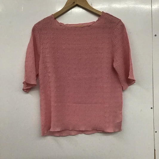 エヘカソポ ehka sopo カットソー 半袖 FREE 無地 桃 / ピンク /  レディース USED 古着 中古 10137402