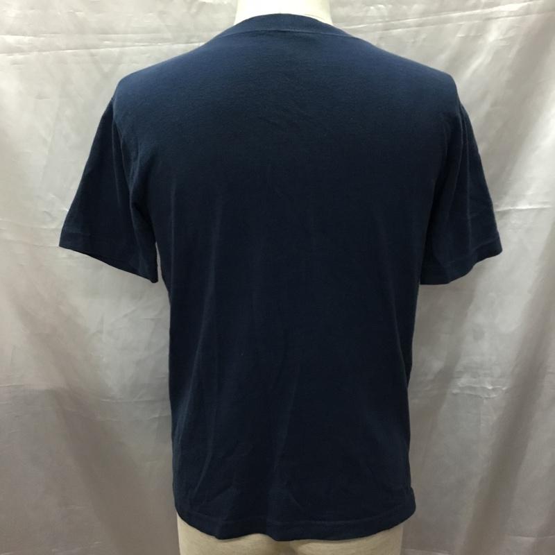 チャンピオン Champion Tシャツ 半袖 C3-M349 クルーネック 胸ポケット S ワンポイント 紺 / ネイビー /  メンズ USED 古着 中古 10115524