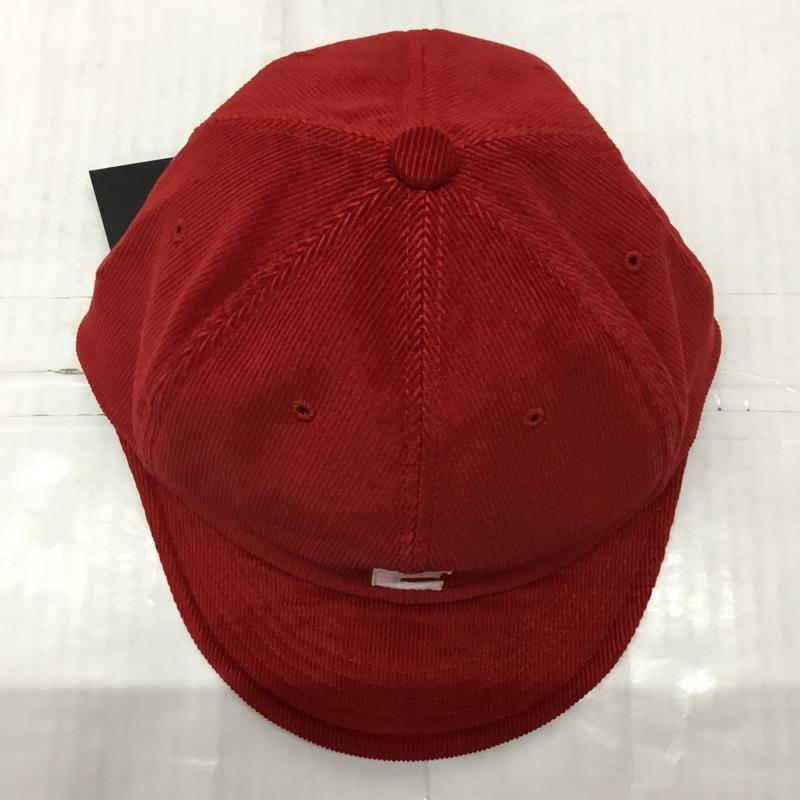 イーブルアクト EVILACT 帽子 キャップ EA24-ACT2-C02 CORDUROY-E CAP コーデュロイ タグ付き ワンポイント 赤 / レッド /  メンズ USED 古着 中古 10122444