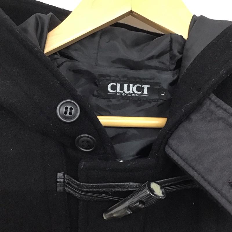 クラクト CLUCT コート コート一般 ダッフルコート ショートコート アウター ジップアップ L 無地 黒 / ブラック /  メンズ USED 古着 中古 10140744