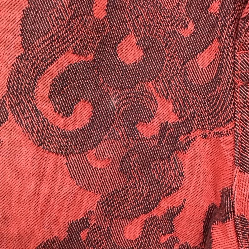 シュプリーム Supreme パンツ ショートパンツ SS23 FlamesJacquardBaggyDenimShort ショートパンツ ハーフパンツ 32インチ プリント 黒 / ブラック / X 赤 / レッド /  メンズ USED 古着 中古 10118304