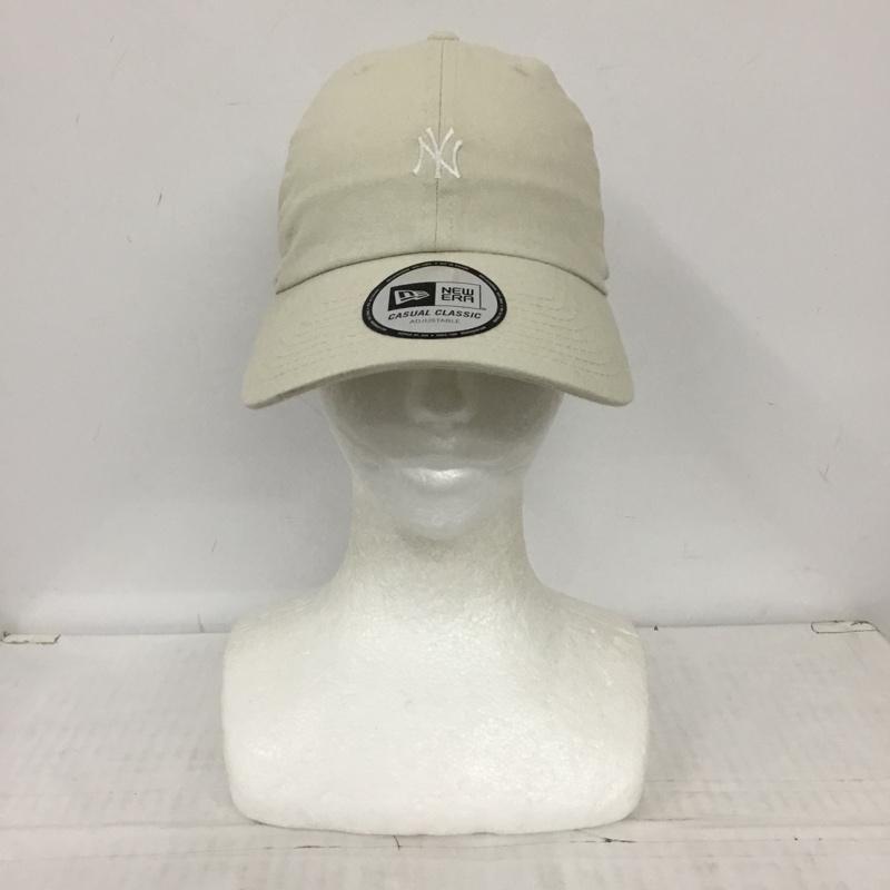 ニューエラ NEW ERA 帽子 キャップ NY ニューヨーク ヤンキース Casual Classic ロゴ、文字 アイボリー / アイボリー /  メンズ USED 古着 中古 10109913