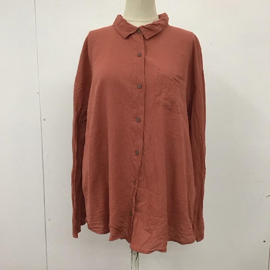 サマンサモスモス Samansa Mos2 シャツ、ブラウス 長袖 1709653 コットン FREE 無地 赤 / レッド /  レディース USED 古着 中古 10115032