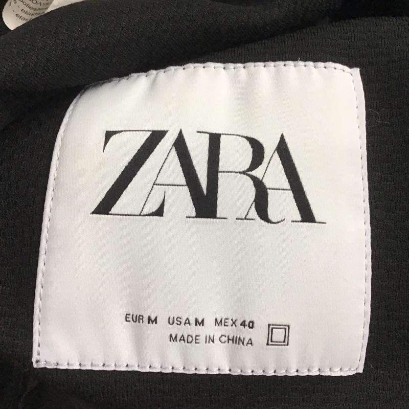 ザラ ZARA ジャケット、上着 ジャンパー、ブルゾン ジップアップジャケット ノーカラージャケット アウター M 無地 黒 / ブラック /  メンズ USED 古着 中古 10147859