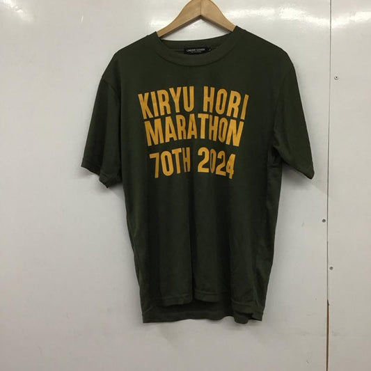 アンダーカバー UNDERCOVER Tシャツ 半袖 半袖カットソー プリントTシャツ クルーネックカットソー L ロゴ、文字 カーキ / カーキ /  メンズ USED 古着 中古 10148904