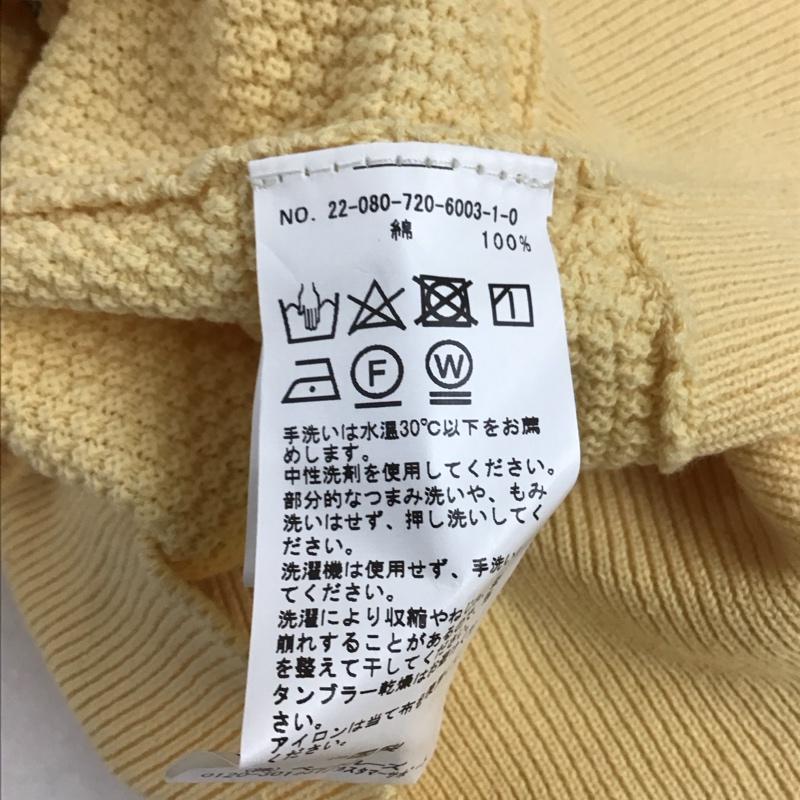 インヘリット INHERIT カーディガン 長袖 長袖カーディガン 前ボタン ニットカーディガン ストライプ 黄 / イエロー /  メンズ USED 古着 中古 10130087