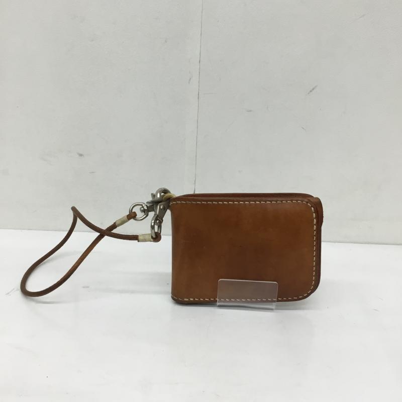 ユーズドクロージング used clothes 財布 二つ折り 黒羽 無地 茶 / ブラウン /  メンズ USED 古着 中古 10136218