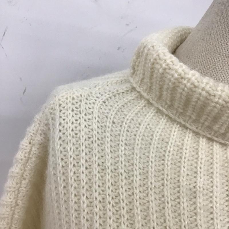 マカフィー MACPHEE ニット、セーター 長袖 1 無地 白 / ホワイト /  レディース USED 古着 中古 10121723