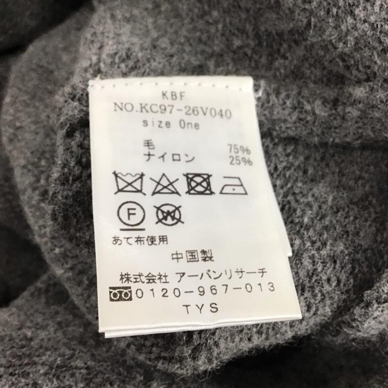 ケービーエフ KBF ワンピース ロングスカート kc97-26v040 キーネックBIGニットワンピース 灰 / グレー /  レディース USED 古着 中古 10120547