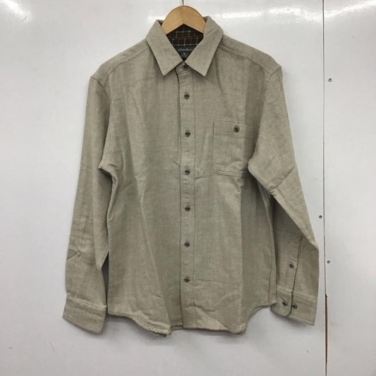 エディーバウアー Eddie Bauer シャツ、ブラウス 長袖 長袖シャツ 無地シャツ カラーシャツ M 無地 ベージュ / ベージュ /  メンズ USED 古着 中古 10140667