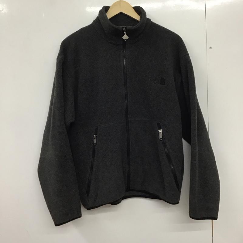 ザノースフェイス THE NORTH FACE ジャケット、上着 ジャケット、ブレザー na-3295 フリースジャケット スタンドネック アウター L ロゴ、文字 灰 / グレー /  メンズ USED 古着 中古 10133267