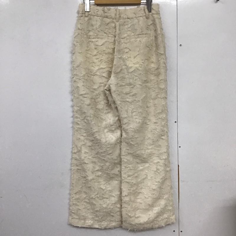 レイビームス Ray BEAMS パンツ スラックス 1 無地 アイボリー / アイボリー /  レディース USED 古着 中古 10141608