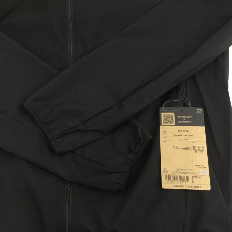 ザノースフェイス THE NORTH FACE パーカー 長袖 NP22280　スワローテイルベントフーディ M ロゴ、文字 黒 / ブラック /  メンズ USED 古着 中古 10113096