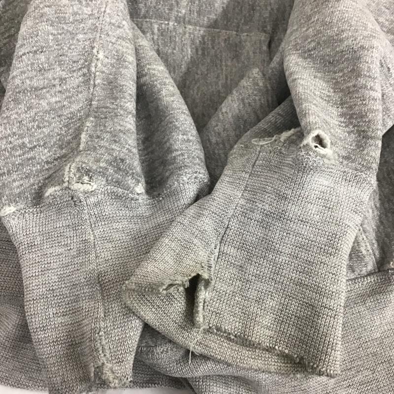 チャンピオン Champion パーカー 長袖 USMA フーディ XL ロゴ、文字 X プリント 灰 / グレー /  メンズ USED 古着 中古 10111699