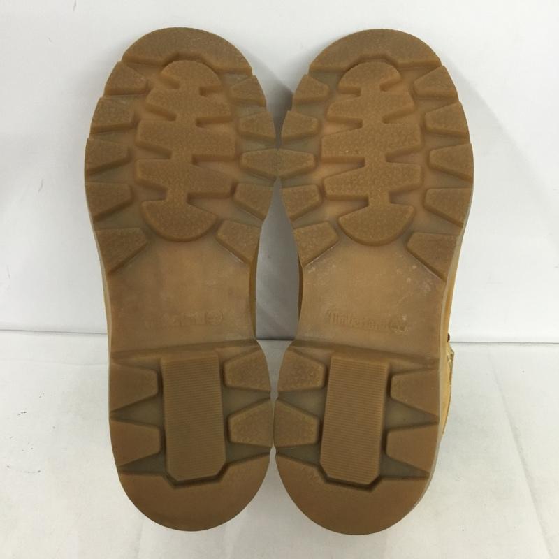 ティンバーランド Timberland ブーツ ショートブーツ 10066 6inch BASIC BOOT 8.5W ワンポイント キャメル / キャメル /  メンズ USED 古着 中古 10136297